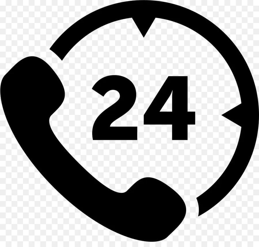 Symbol für 24-Stunden-Telefonsupport