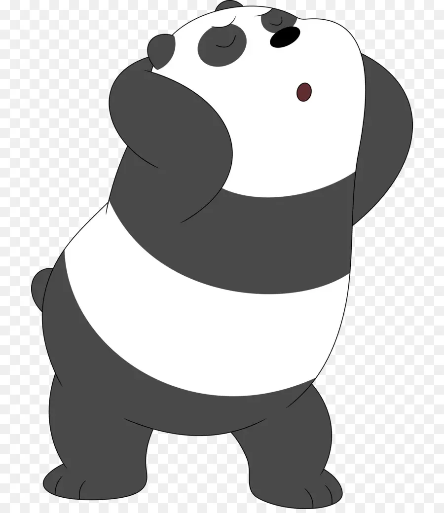 Simpatico personaggio dei cartoni animati di panda