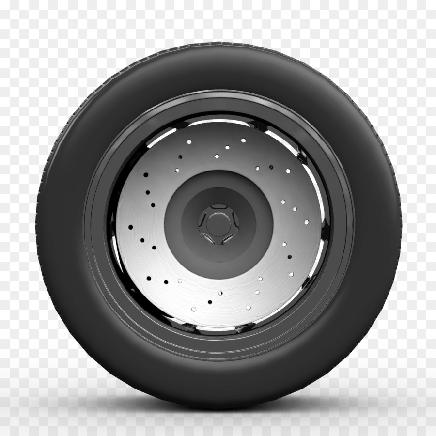 Realistic Car Wheel Illustration