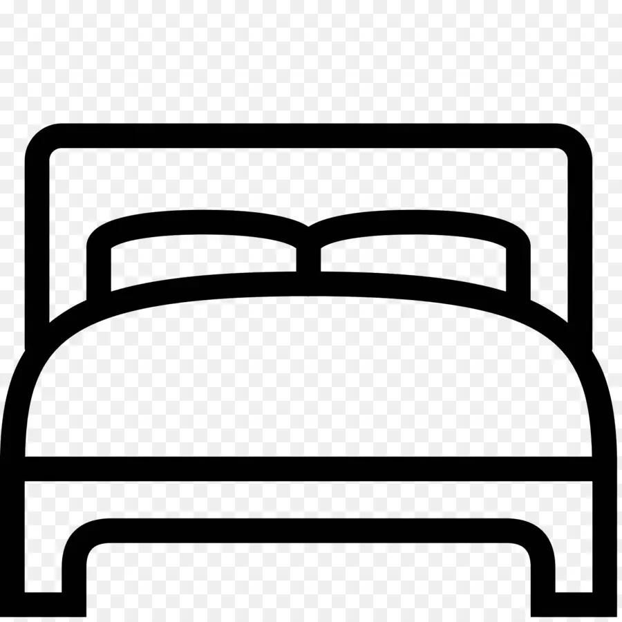 Einfaches Bett-Symbol