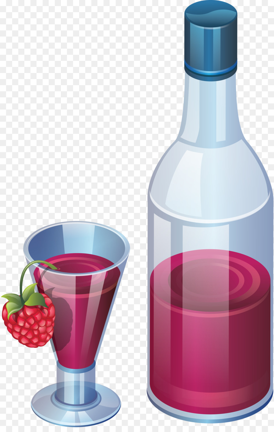 Glas Flasche Champagner Clip-art