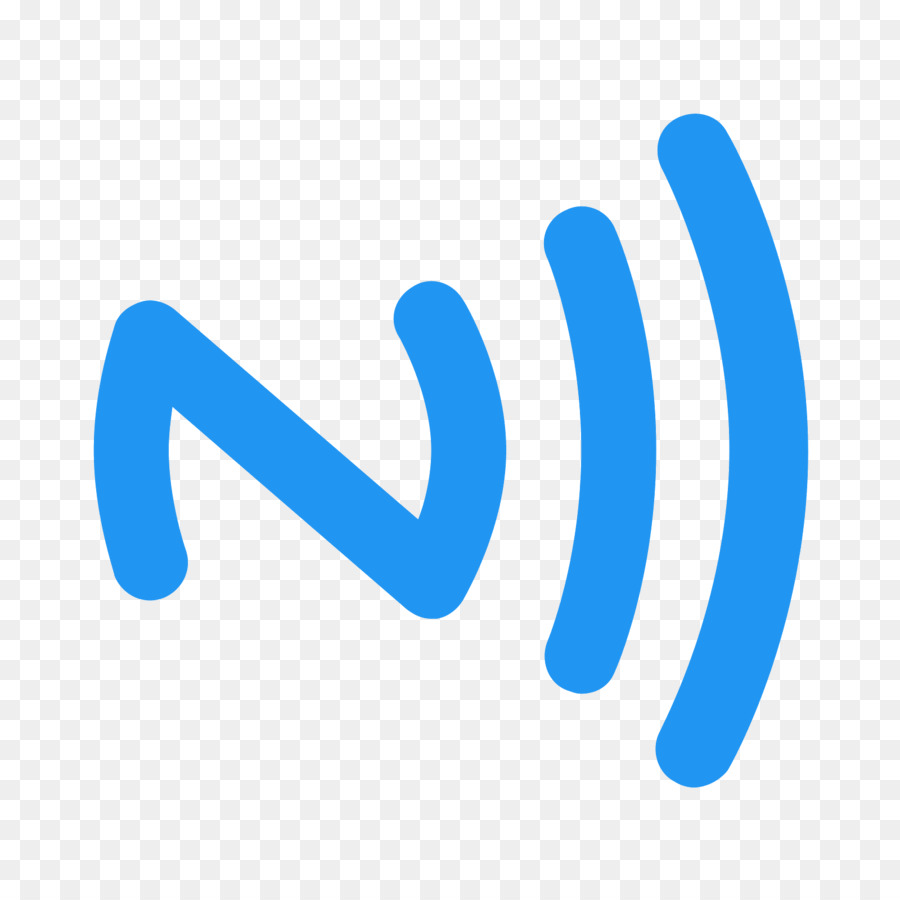 Blaues WLAN-Signalsymbol