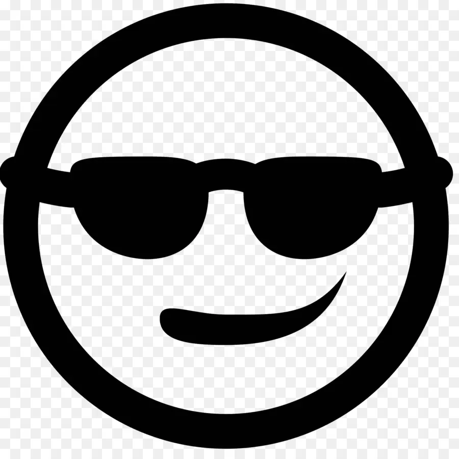 Cooles Gesicht mit Sonnenbrille Emoji