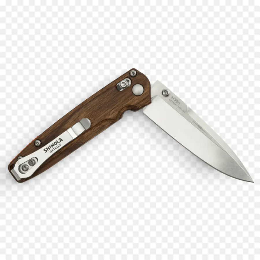 Coltello tascabile con manico in legno