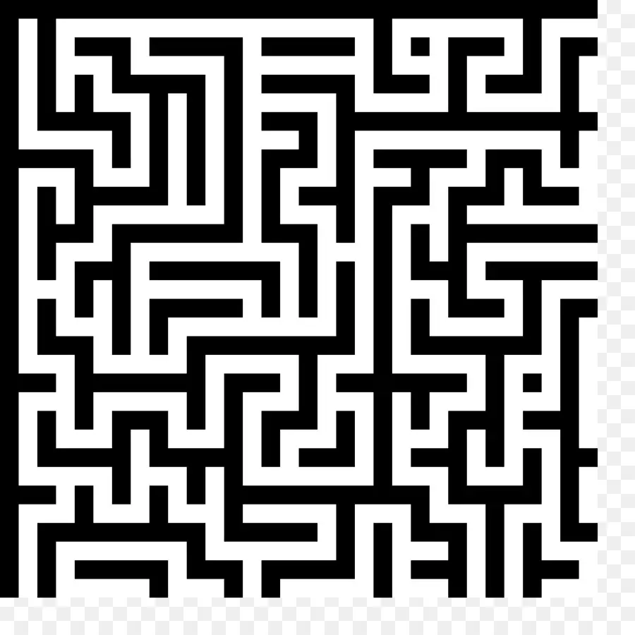 Schwarz-Weiß-Labyrinth-Puzzle