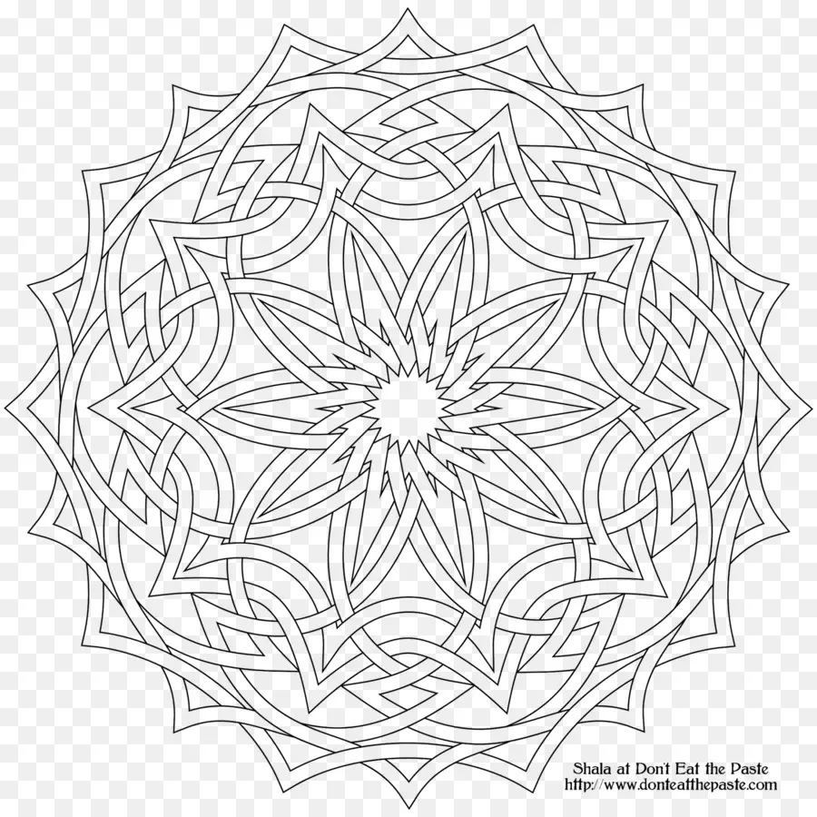 Heilige geometrie-Blume-Malbuch Mandala