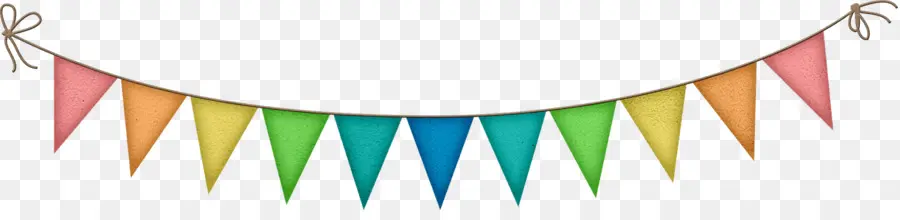 Bunte Bunting-Dekoration