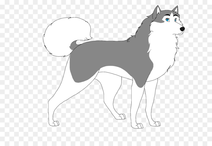 Cartoon-Husky-Hund