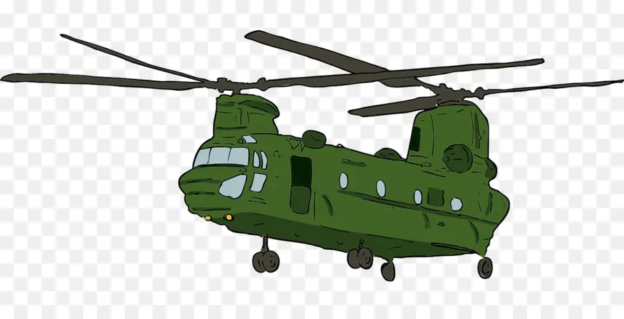 Grüner Militärhubschrauber