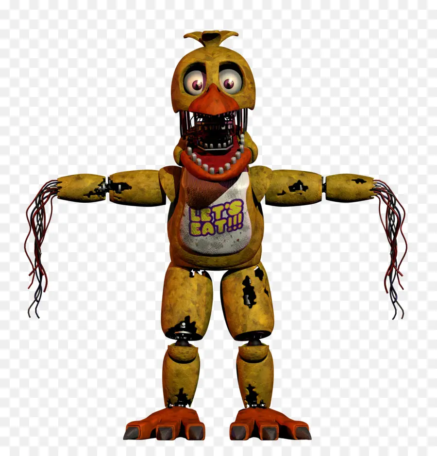 Gruseliger animatronischer Charakter aus dem Spiel