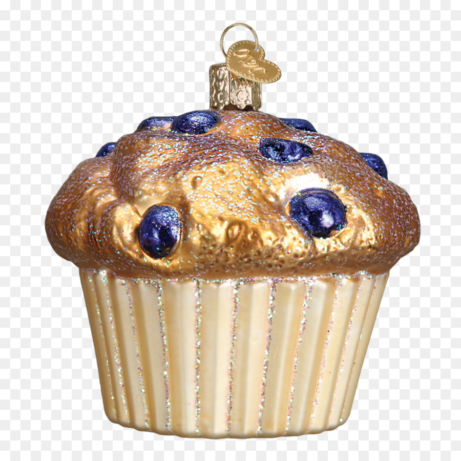 Muffin ornamento di Natale, di Babbo Natale, Mirtillo