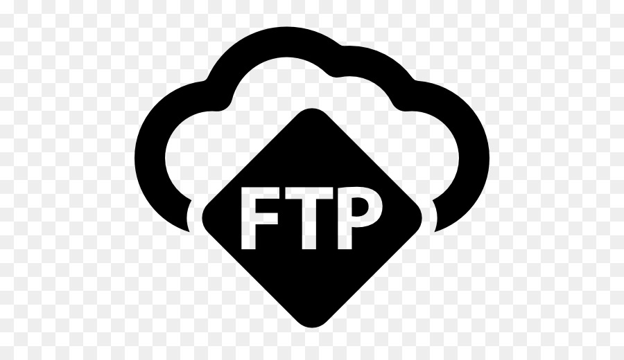 Icona cloud FTP per il trasferimento di file