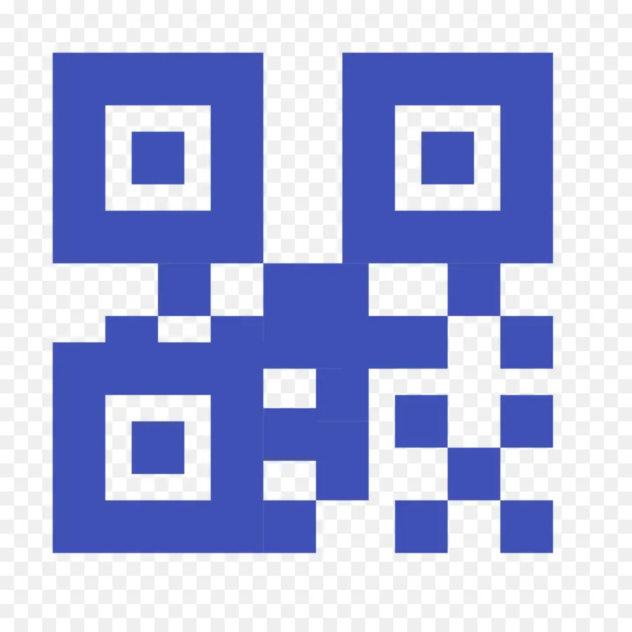 Codice QR blu