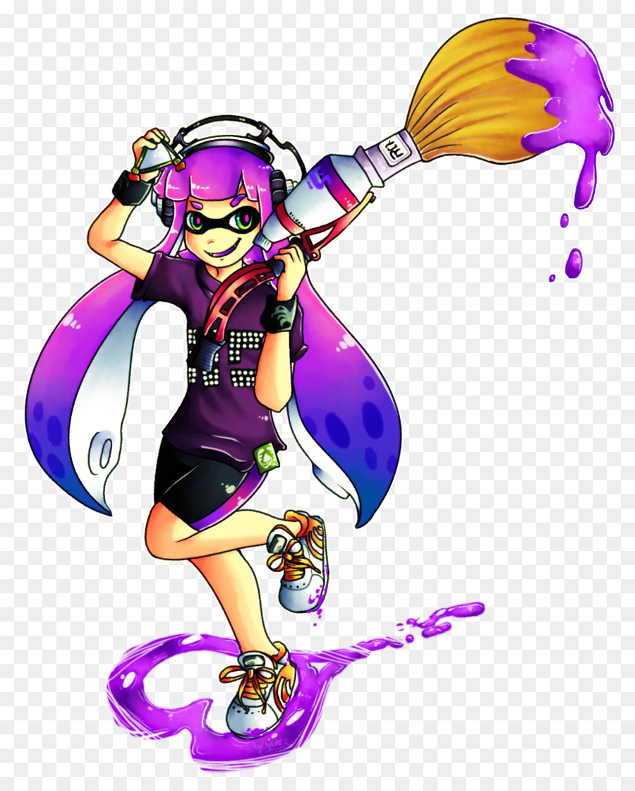 Splatoon il Disegno a penna pennello a ventaglio arte Viola Innovazione