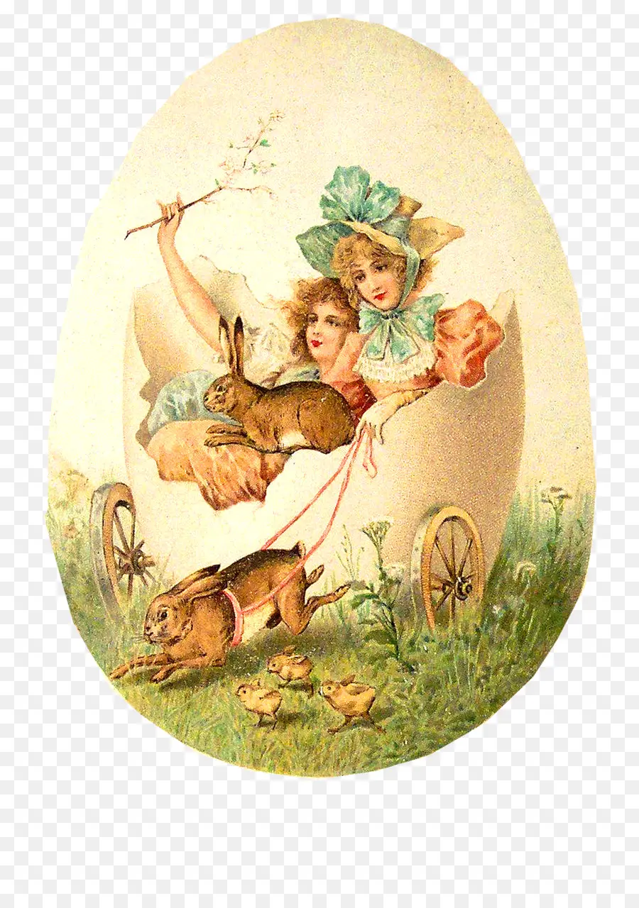 Illustrazione d'epoca di Pasqua