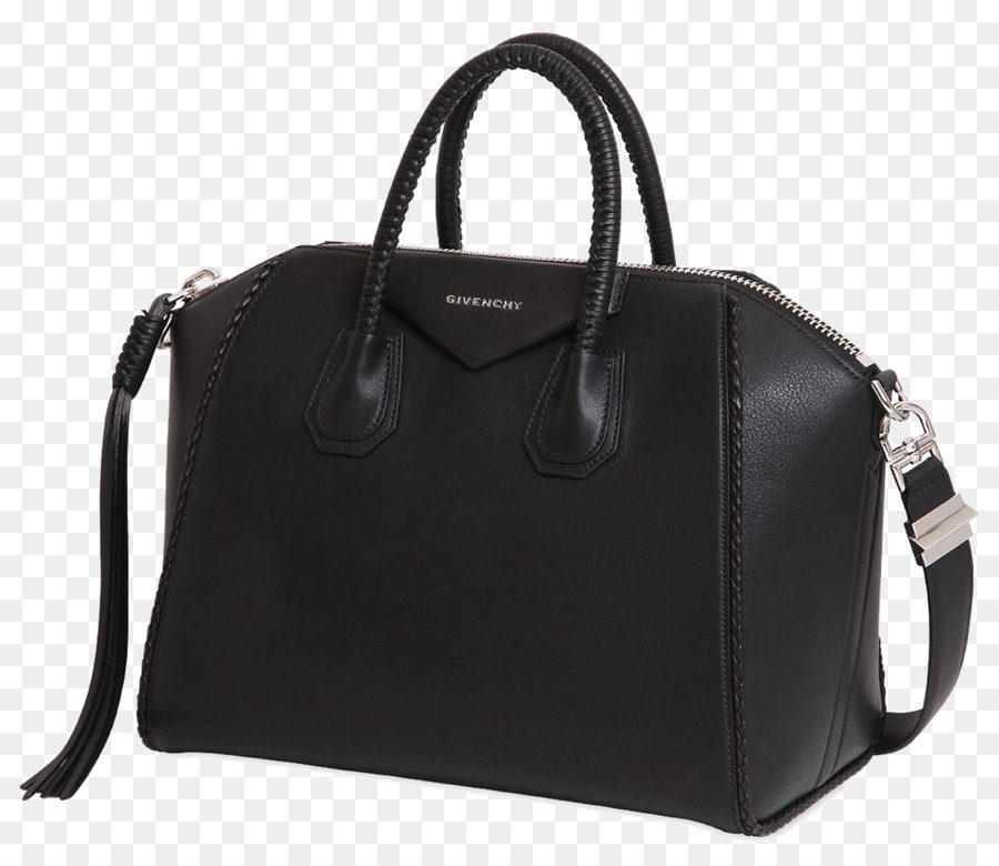 Elegante schwarze Handtasche mit Riemen