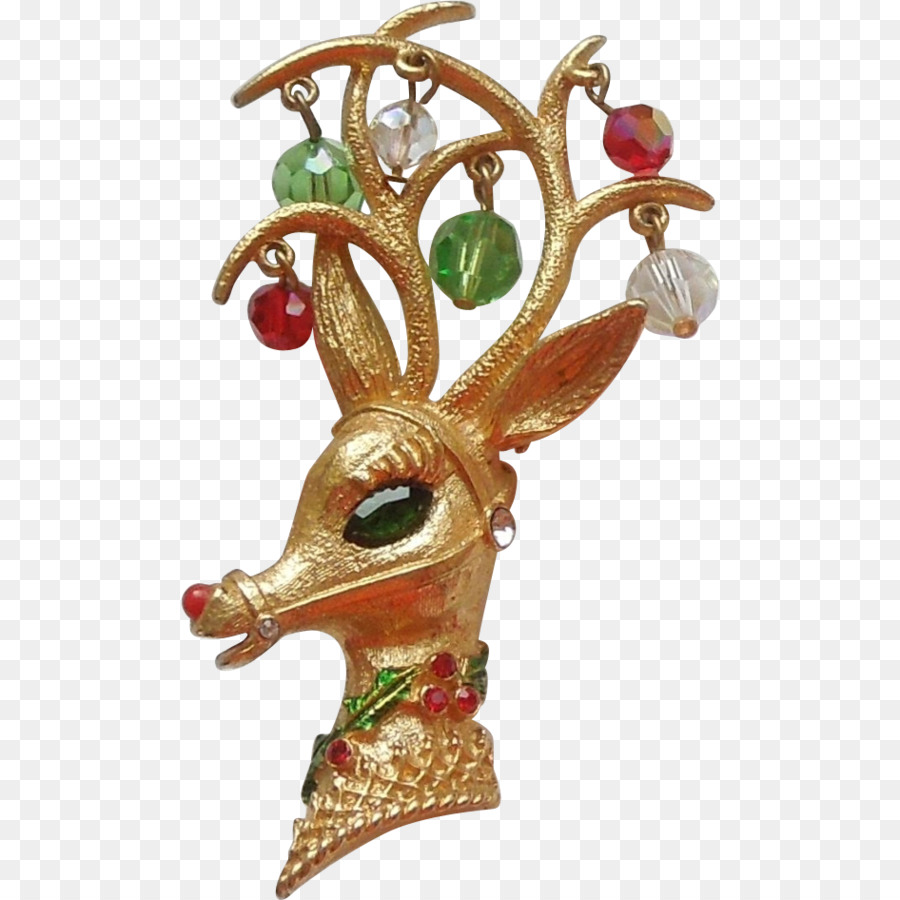 Rentier Rudolph Weihnachten Pin Schmuck