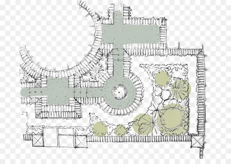 Garten-Layout-Blaupause