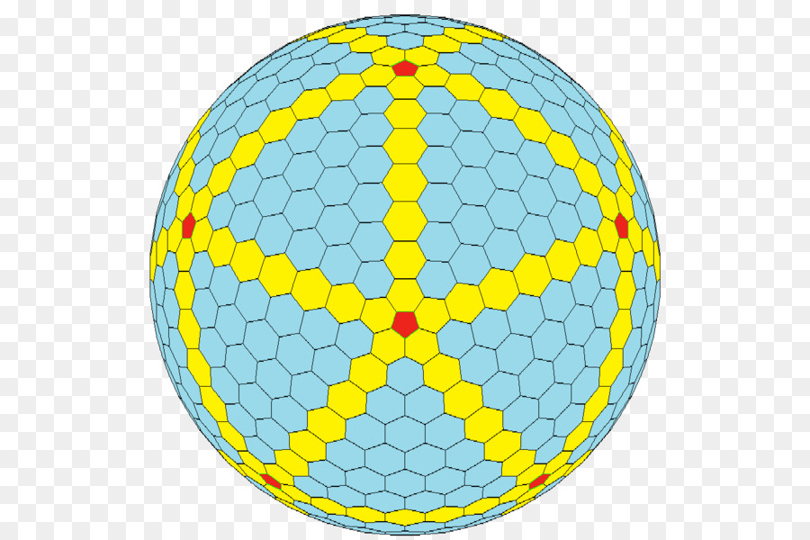 Sfera geodetica con motivo esagonale