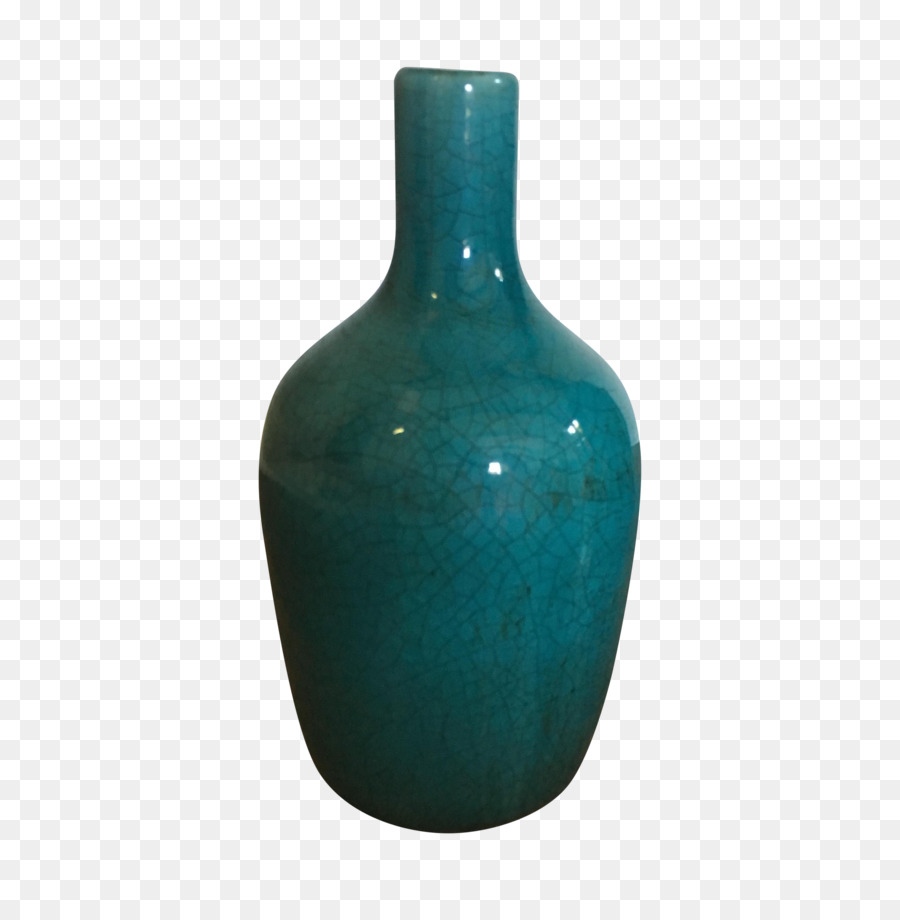 Elegante blaue Keramikvase