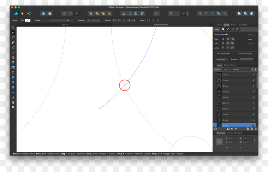 Affinity Designer Affinità Foto Intersezione