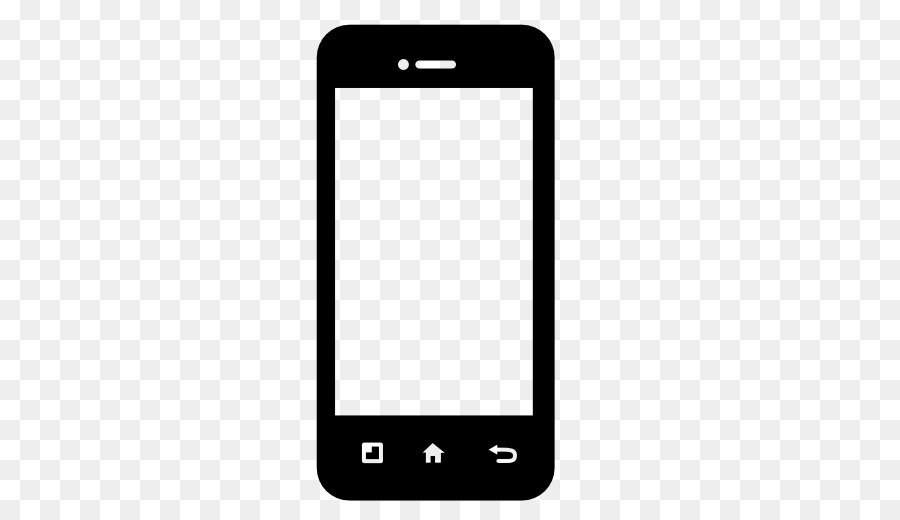 Einfaches schwarzes Smartphone-Symbol