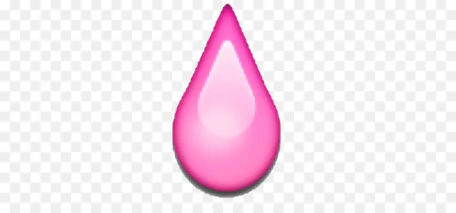 Leuchtend rosa Tröpfchen-Emoji