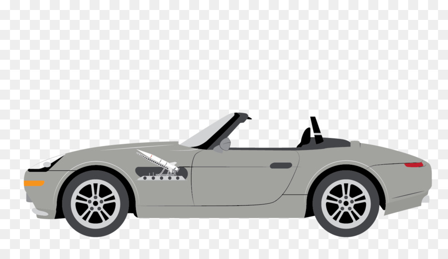 Stilvolle Cabrio-Auto-Illustration