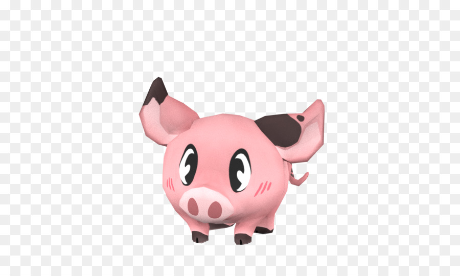 Cute Cartoon Pig with a Smile