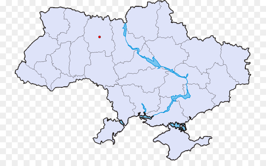 Mappa dell'Ucraina con le regioni