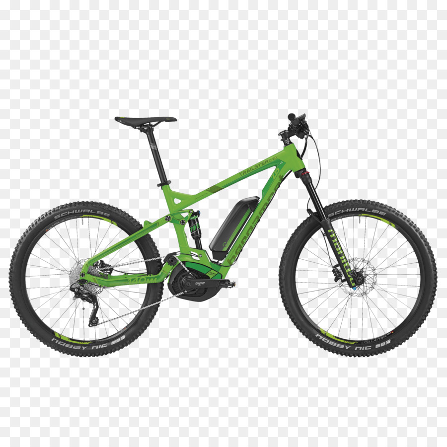 Bicicletta verde con pneumatici grassi