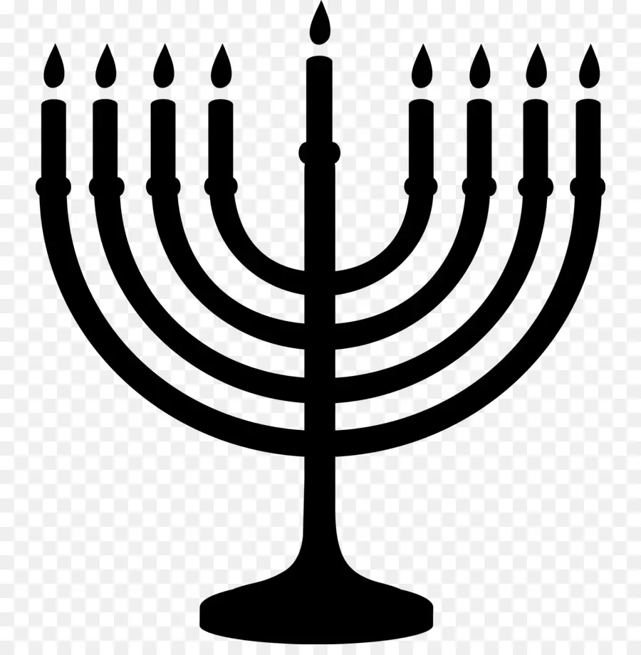 Menorah với nến cho Hanukkah