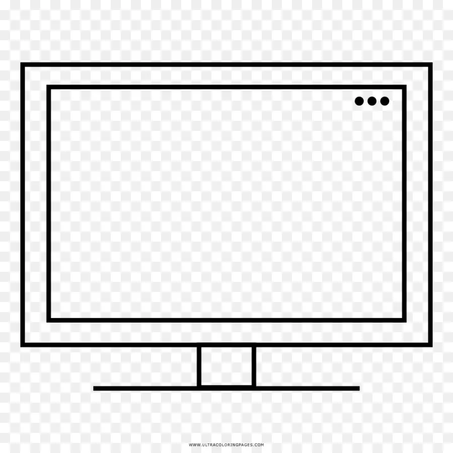 Semplice disegno del monitor del computer