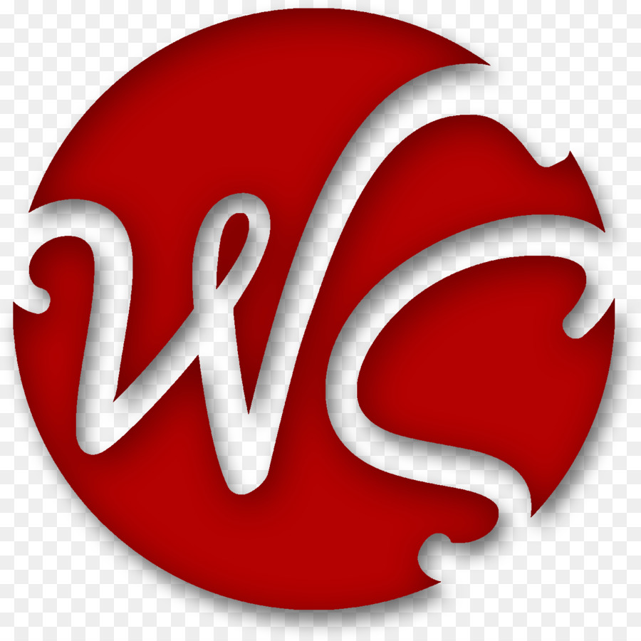 Logo rosso con lettere WC