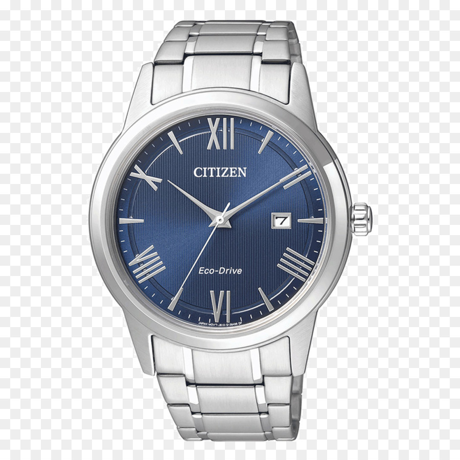 Elegant Silver Watch with Blue Dial