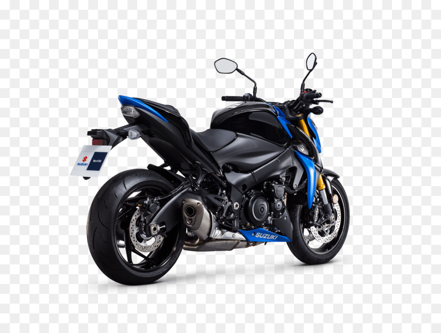 Sportliches blaues Motorrad