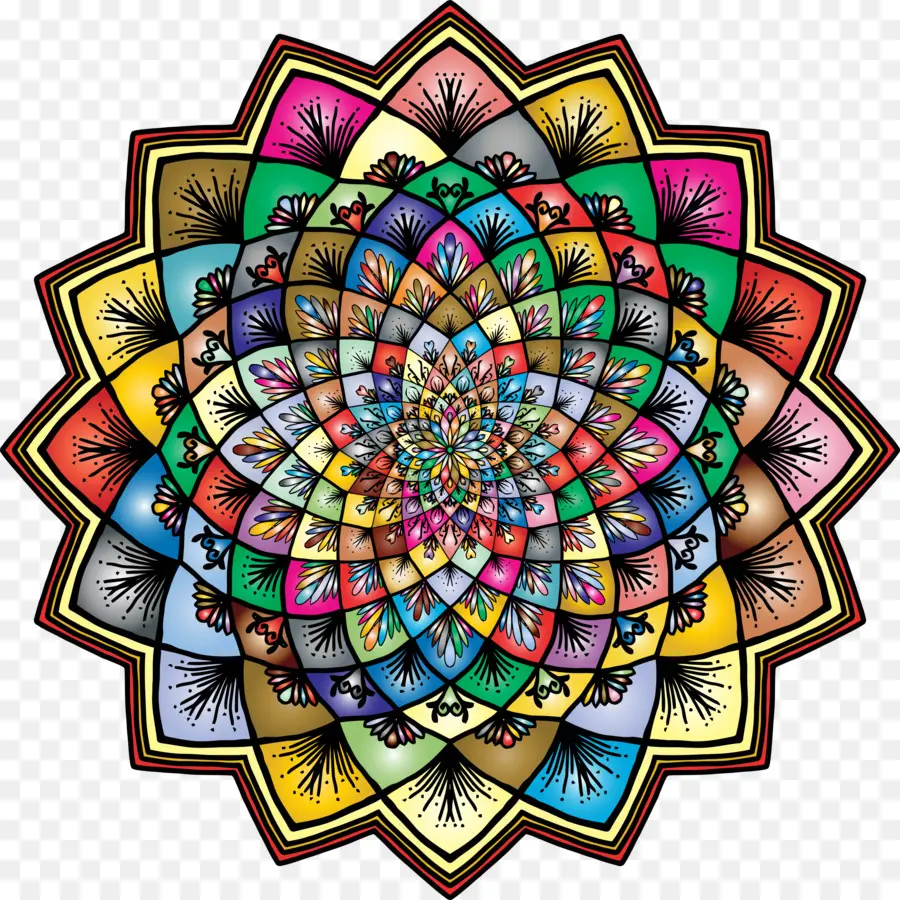 Arte mandala colorata