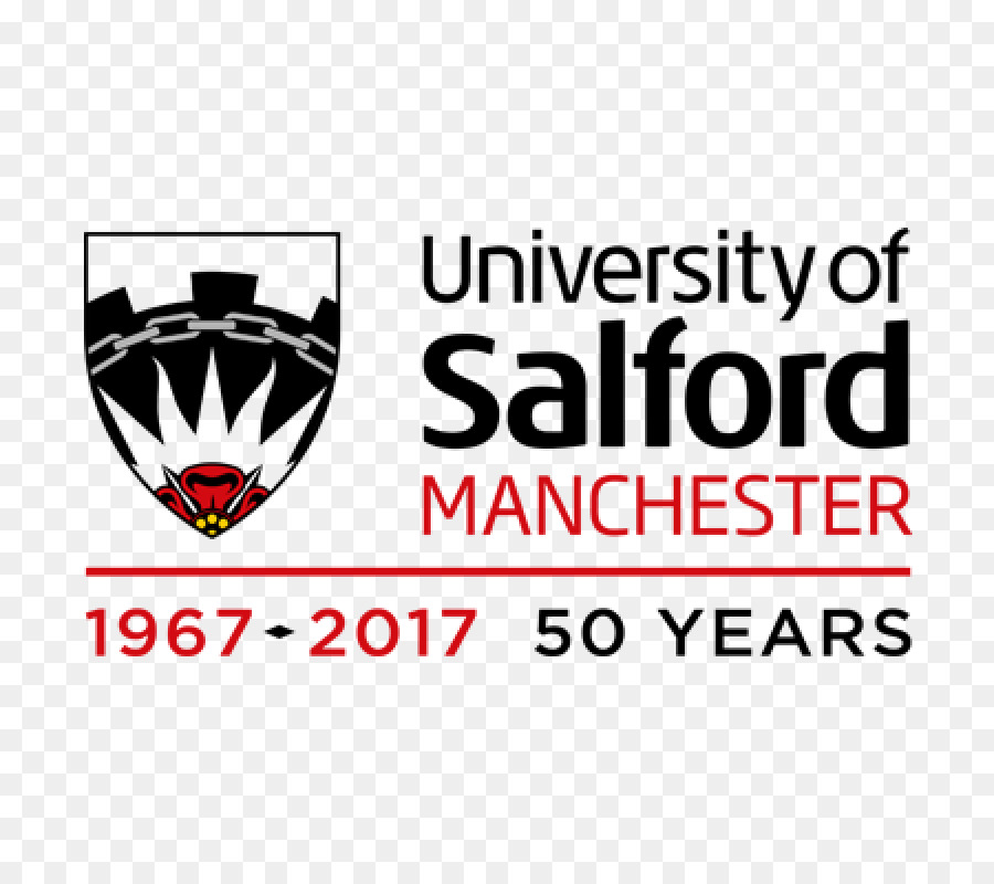 Logo dei 50 anni dell'Università di Salford