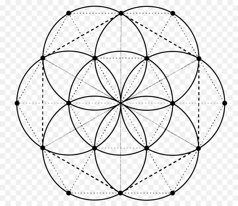 Geometrisches Muster mit Kreisen