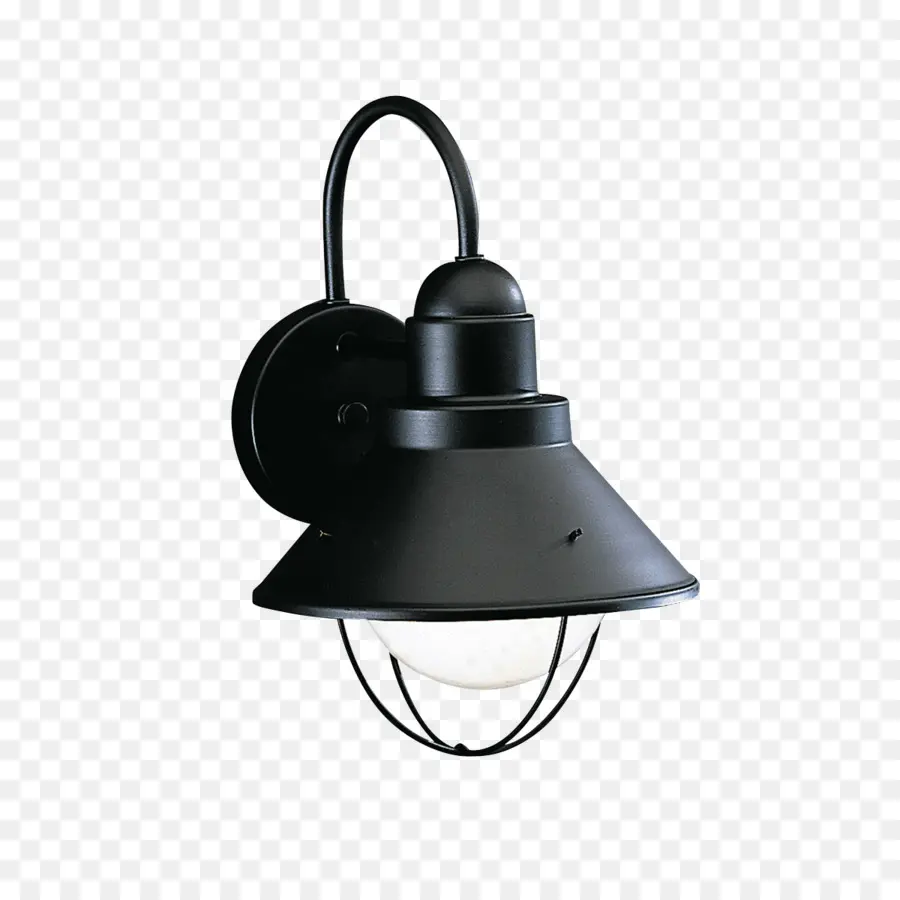 Schwarze Wandlampe