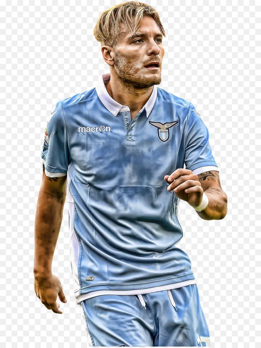 Calciatore della Lazio in azione