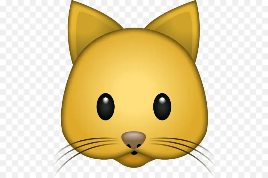 Faccia Emoji di gatto carino