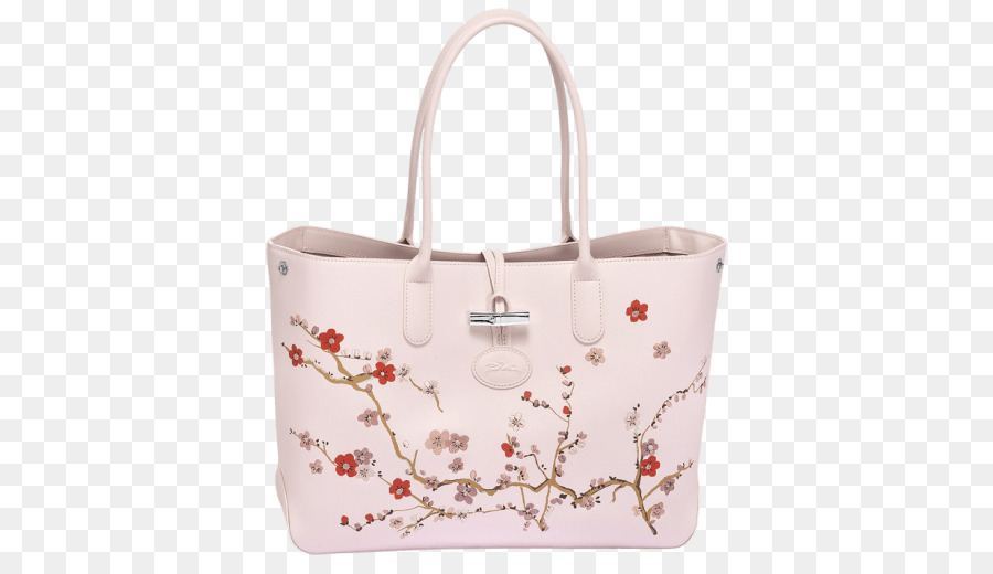 Elegante rosa Handtasche mit Blumenmuster