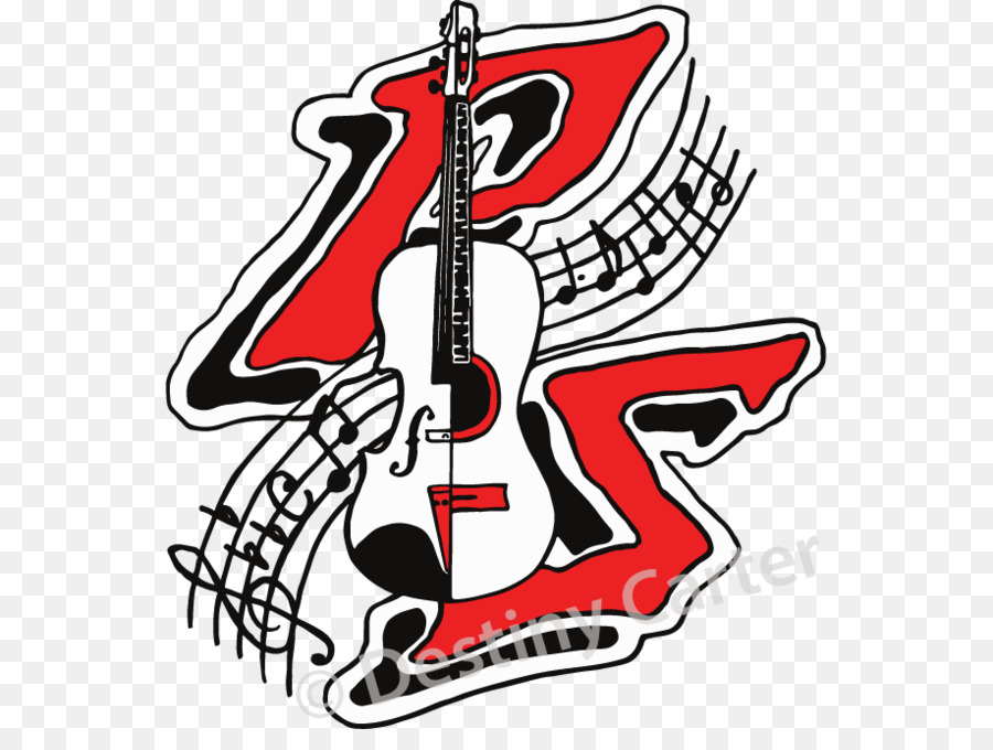 Palm Springs High School Logo String Instrumente: Bass Gitarre Clip art