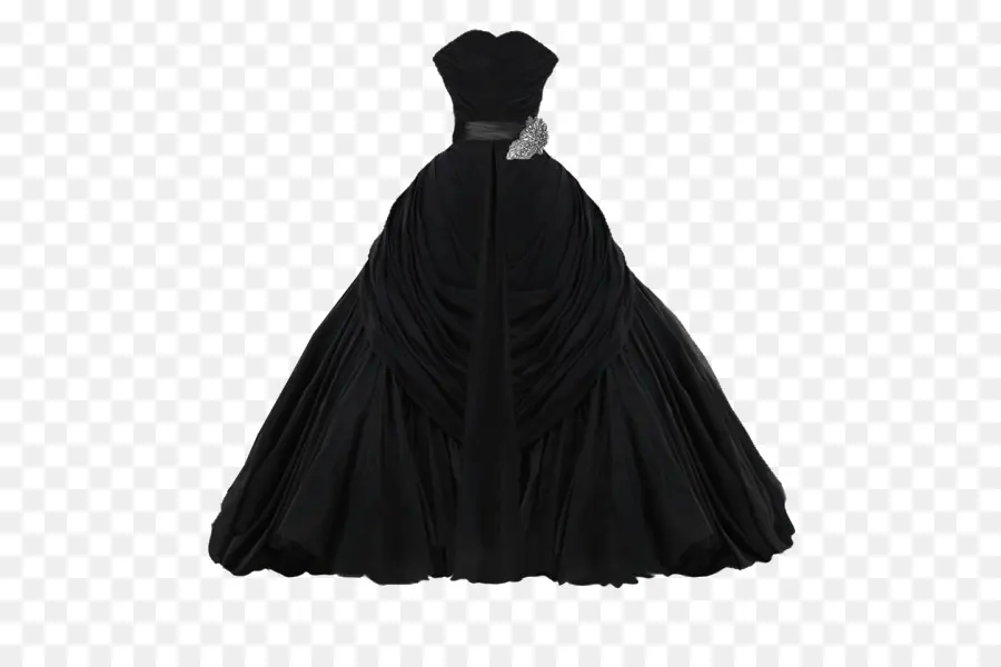 Elegantes schwarzes Abendkleid