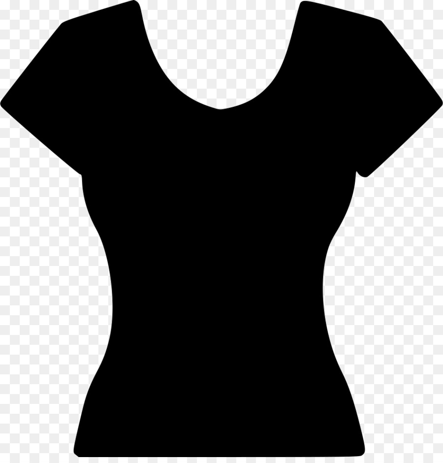 Schwarze T-Shirt-Silhouette