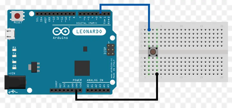 Arduino Leonardo với mạch bánh mì