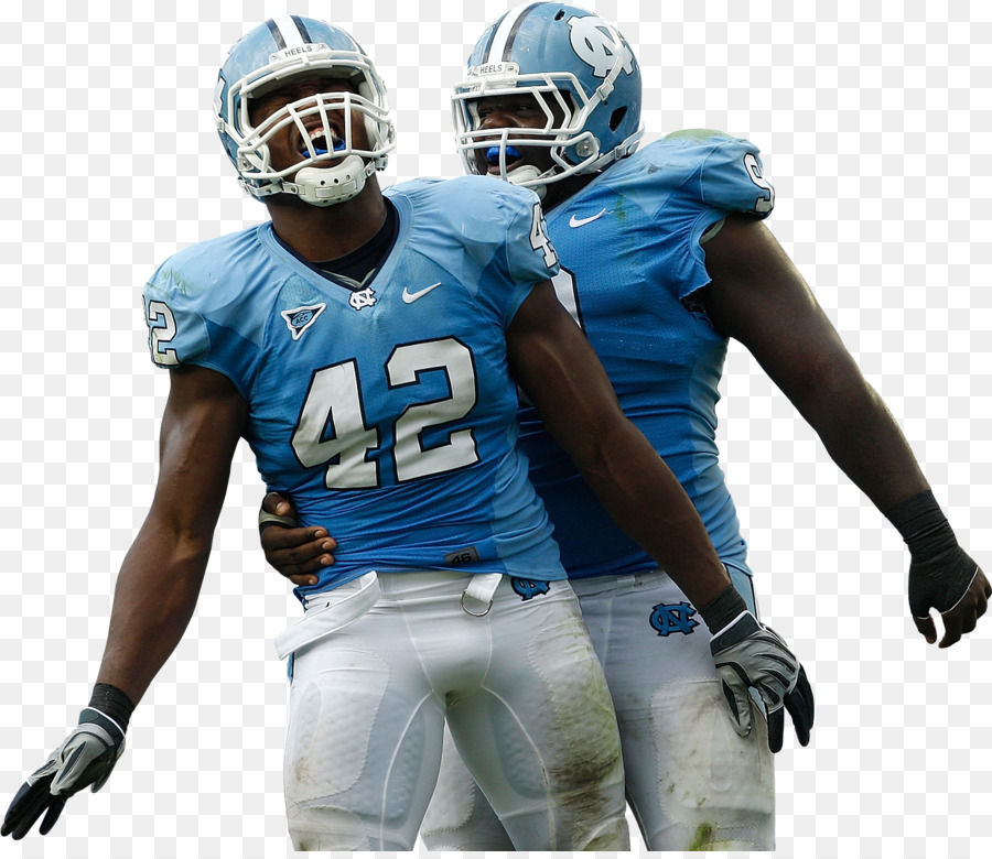 Sei uomo di calcio North Carolina Tar Heels calcio Football Americano Caschi Maglia della Squadra