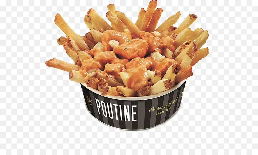 Poutine ngon với khoai tây chiên và nước sốt