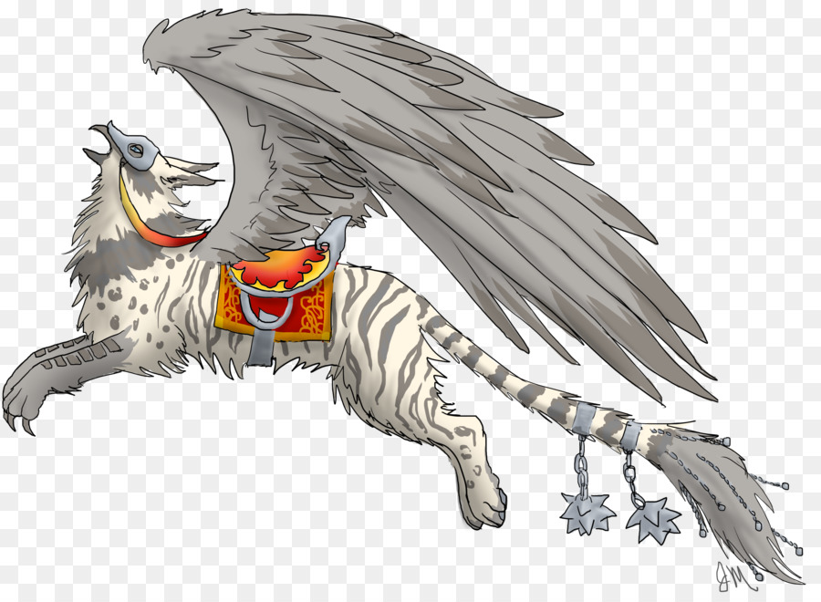 Hund Drachen-Bestiarium-Feder Eagle